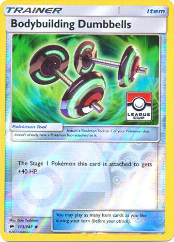Bodybuilding Dumbbells - 113/147 (League Cup)Reverse Holofoil