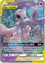 Mewtwo & Mew GX Holofoil