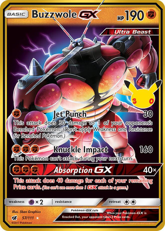 Buzzwole GX Holofoil