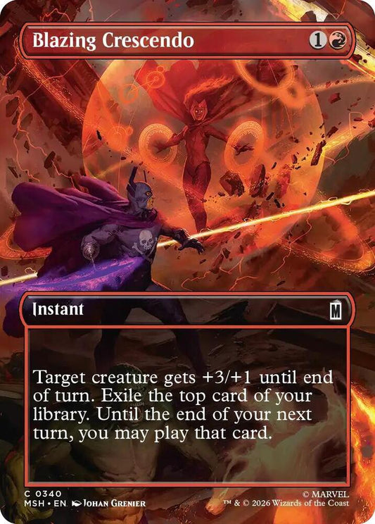 Blazing Crescendo (Borderless) Foil