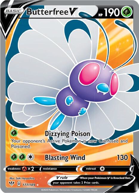 Butterfree V (Full Art)Holofoil