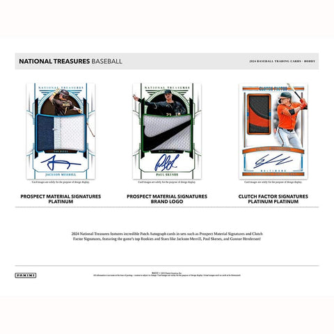 2024 MLB Panini National Treasures Hobby Box