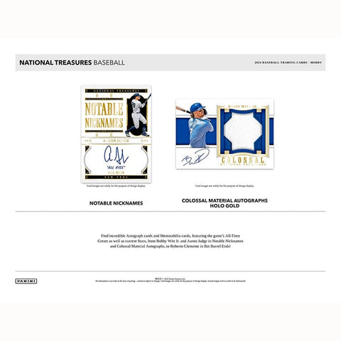 2024 MLB Panini National Treasures Hobby Box