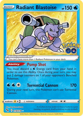 Radiant Blastoise Holofoil