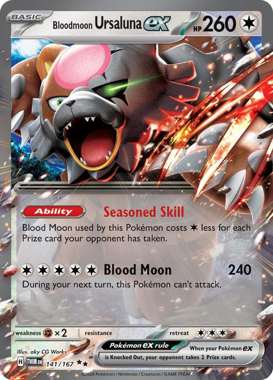 Bloodmoon Ursaluna ex - 141/167 Holofoil