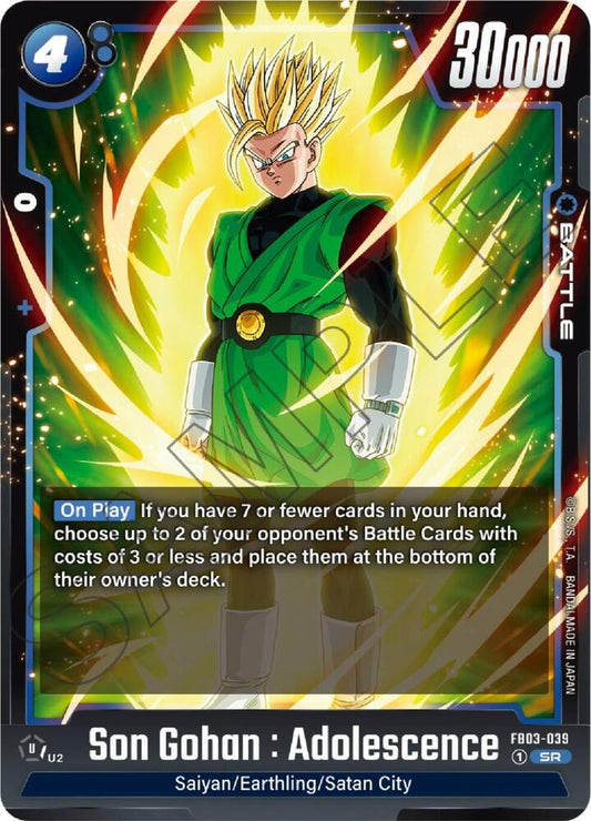 Son Gohan : Adolescence - FB03-039Holofoil