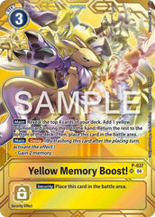Yellow Memory Boost! - P-037 (Premium Card Collection - Memory Boost! Set)