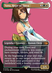 Yuna, Hope of Spira (Borderless) (Surge Foil) Foil