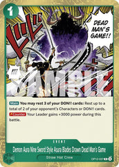 Demon Aura Nine Sword Style Asura Blades Drawn Dead Man's Game Foil