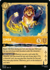 Simba - King in the Making Holofoil
