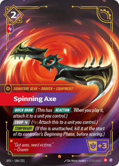 Spinning Axe Foil