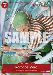 Roronoa Zoro - OP14-015 (Alternate Art) Foil