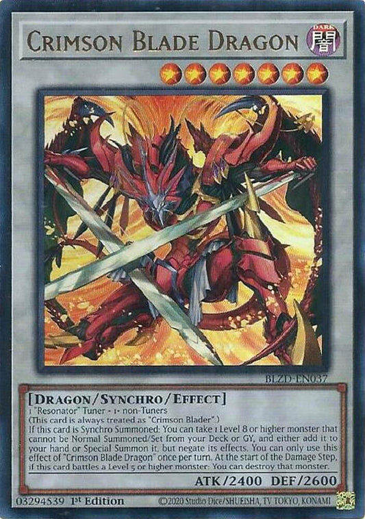 Crimson Blade Dragon 1st Edition