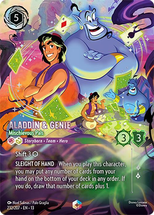 Aladdin & Genie - Mischievous Pals (Enchanted)Holofoil
