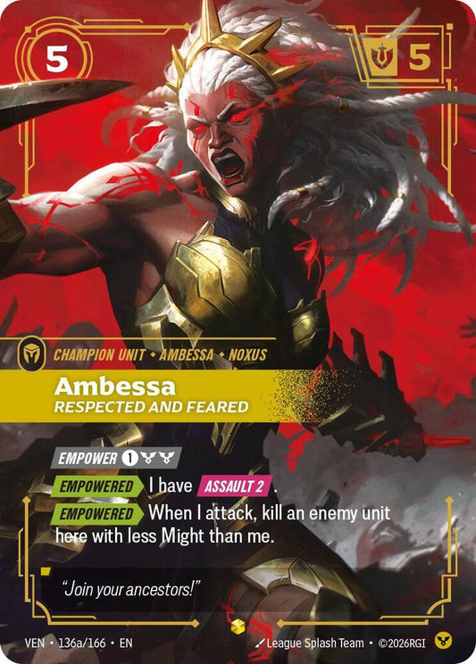 Ambessa, Respected and Feared (Alternate Art) Foil