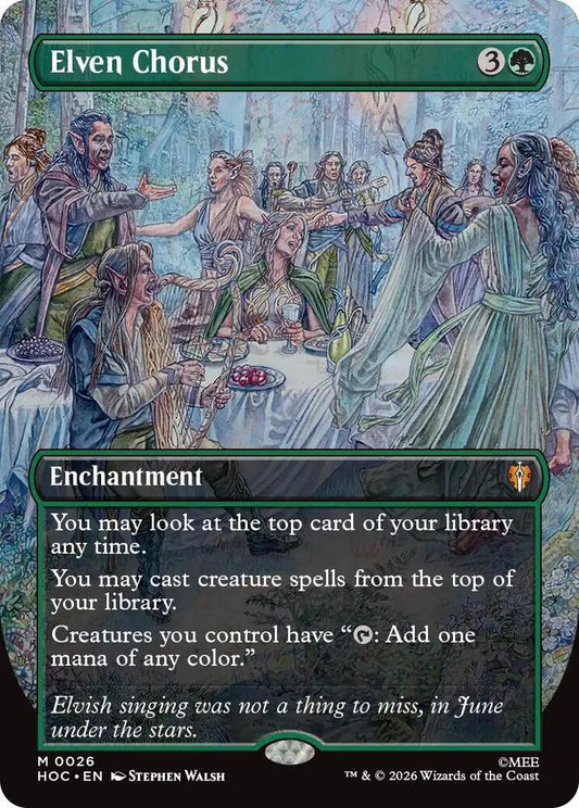Elven Chorus (Borderless) Foil