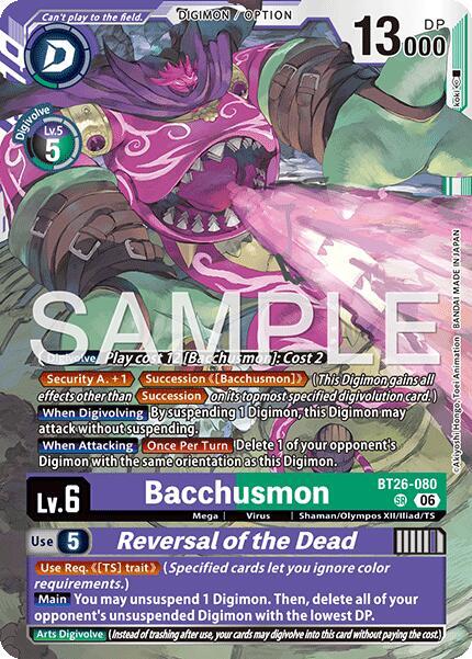 Bacchusmon // Reversal of the Dead Foil