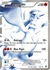 Reshiram (113 Full Art)Holofoil