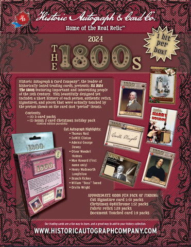 2024 Historic Autographs The 1800's Box