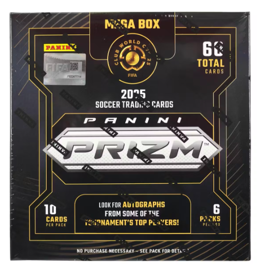 2025 Prizm Soccer Club World Cup Hobby Mega Box