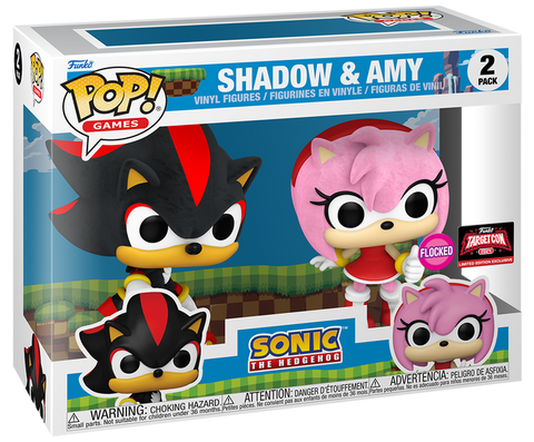 Funko Pop! Shadow & Amy 2 Pack (Flocked)(Target Con Sticker)