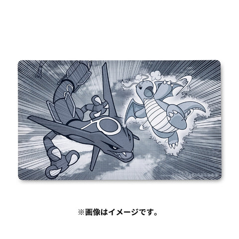 Pokemon Center Japan Dragonite & Rayquaza Collide Playmat