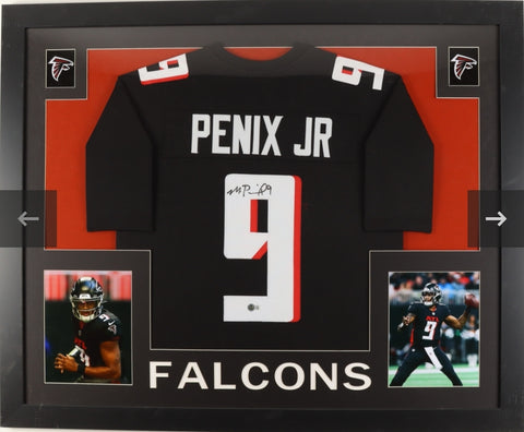 Framed Michael Penix Jr Autographed Jersey (Beckett)