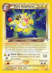 Dark Ampharos Unlimited Holofoil